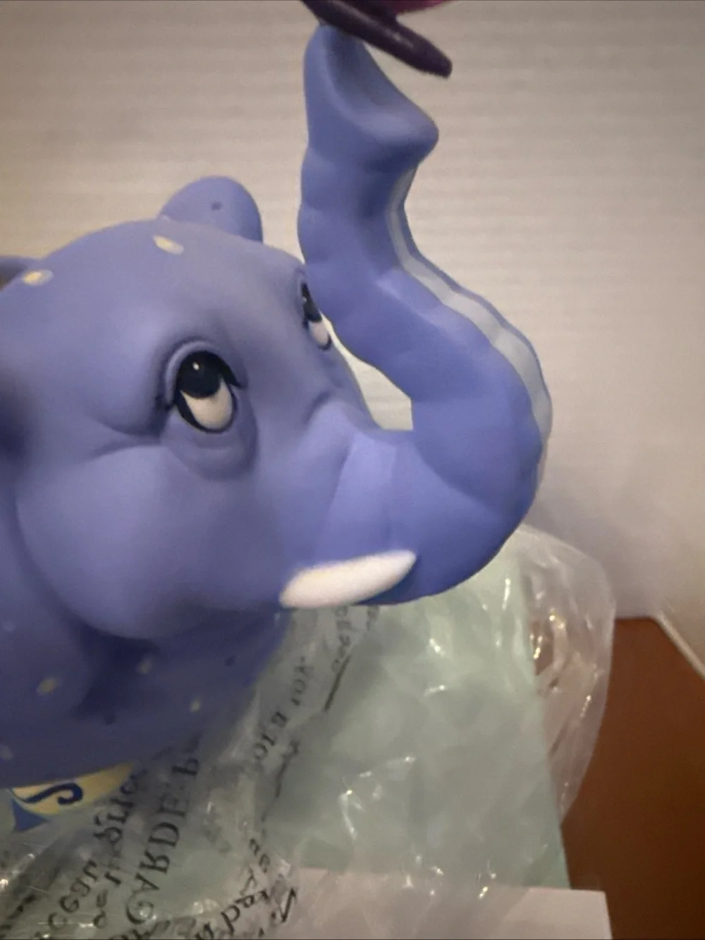PartyLite Lavender Elephant Votive Holder with Butterfly Accent NIB P8176